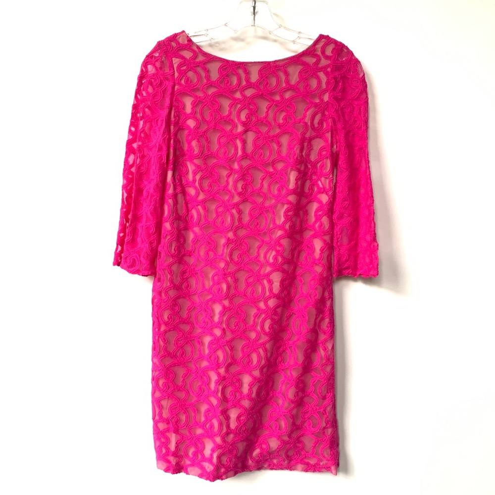 Nine West textured pink shift dress